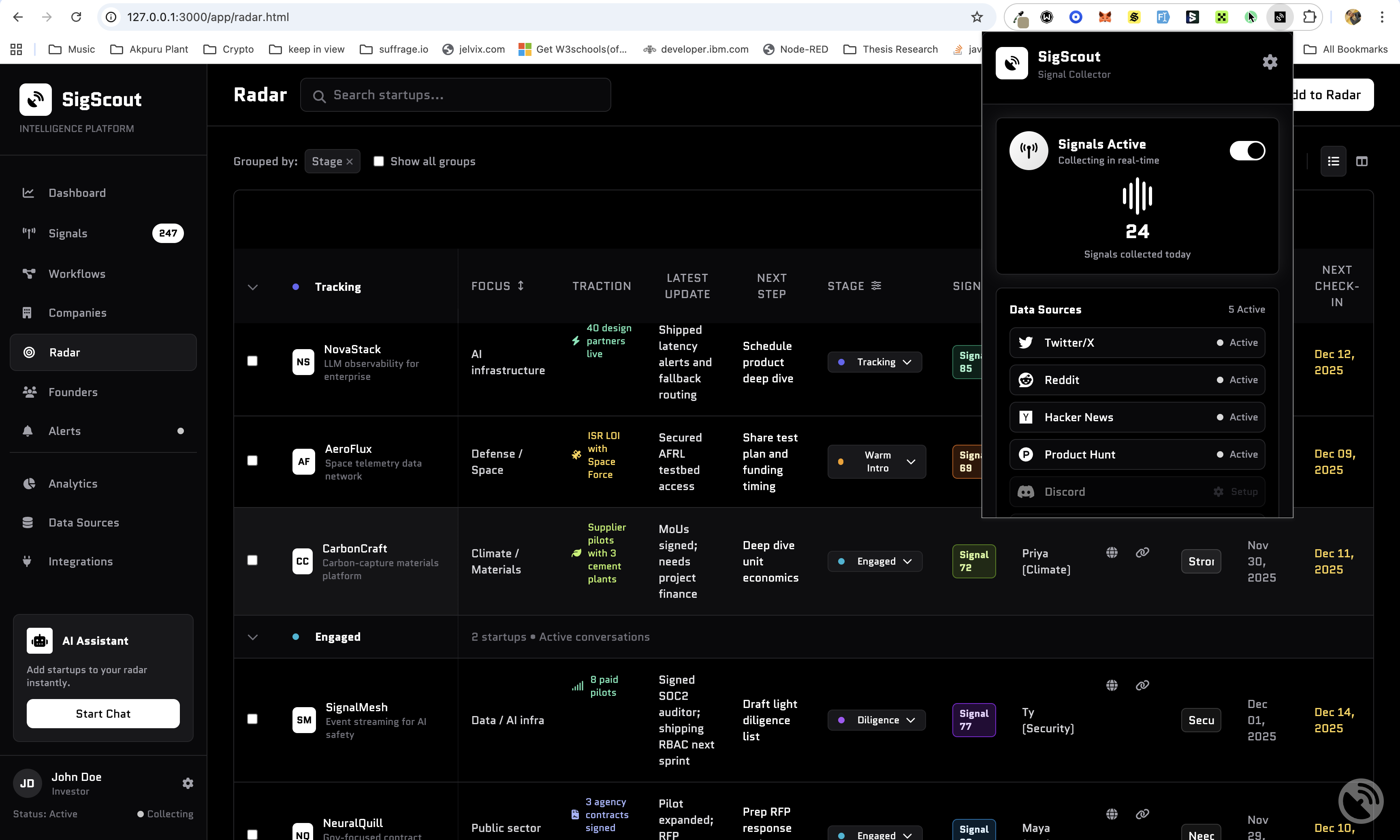 SigScout Extension Preview